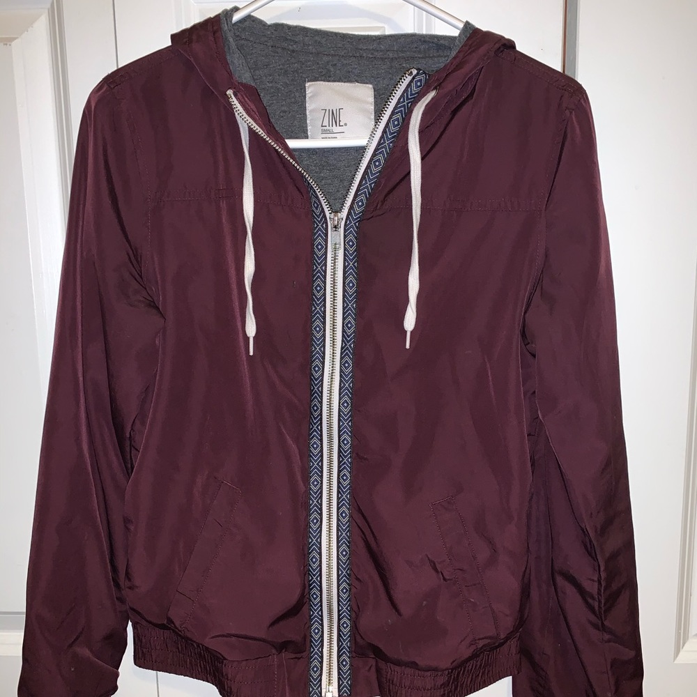 Maroon Windbreaker